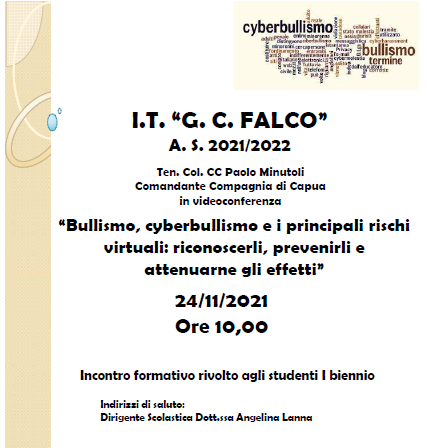 Video conferenza su bullismo e cyberbullismo
