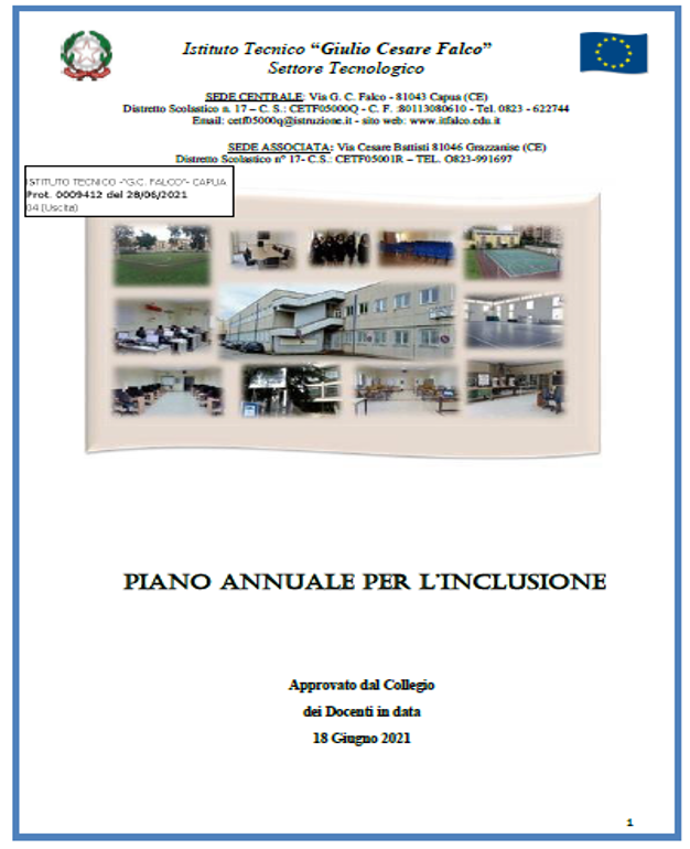 Piano annuale per l'inclusione a.s. 2021-22