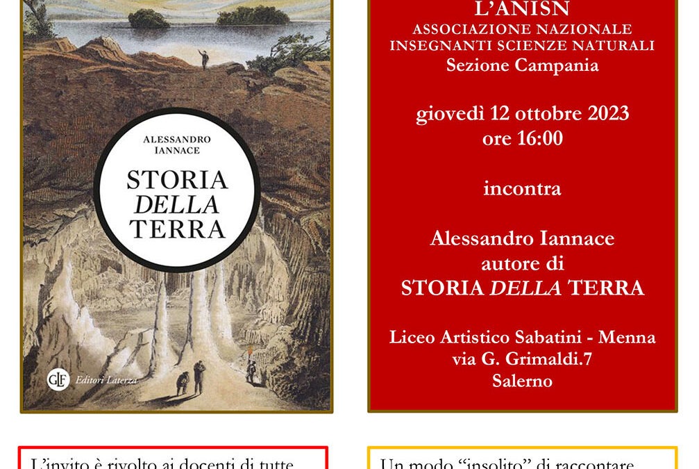 Incontro con Alessandro Iannace autore del libro “Storia della Terra”.